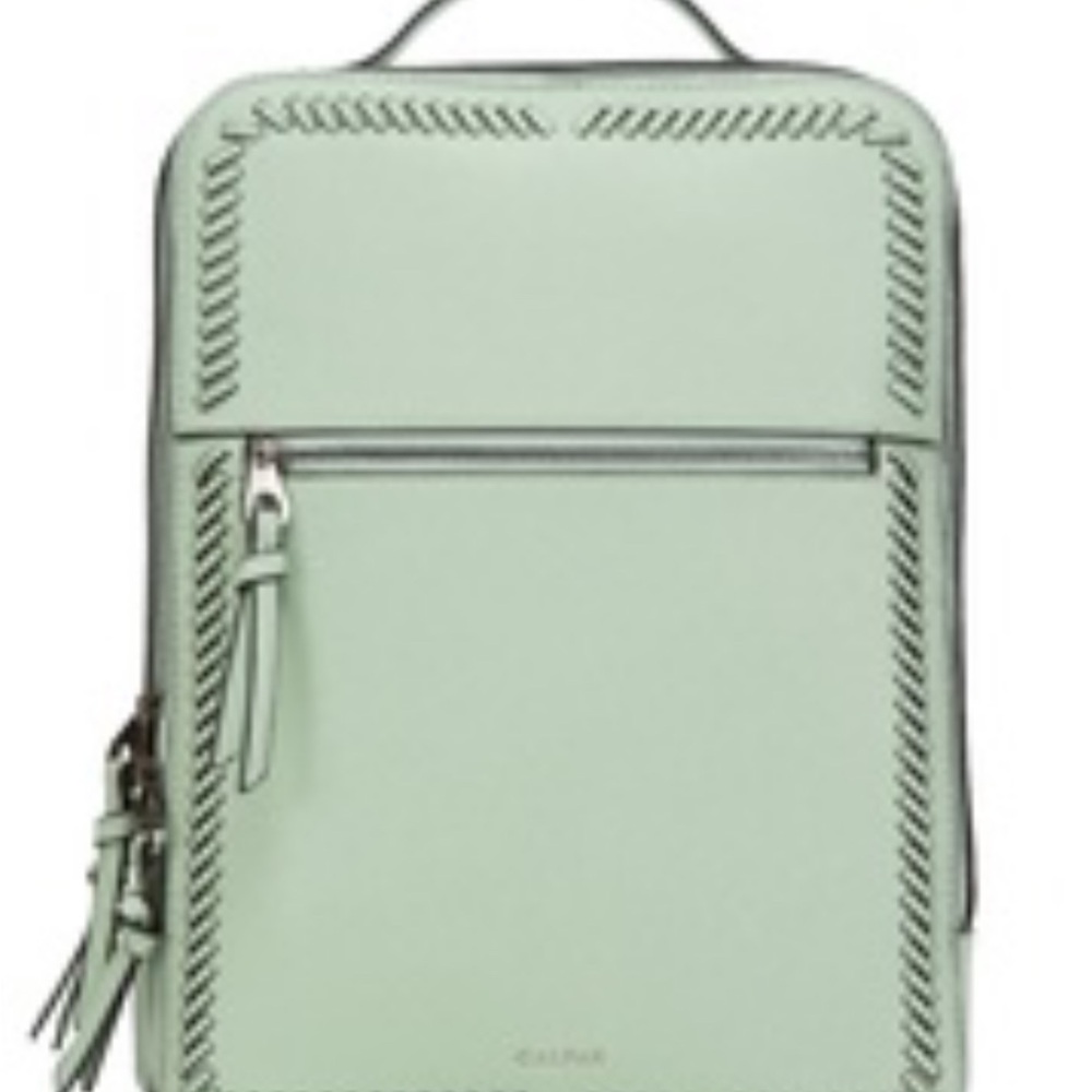 Calpak Kaya Faux Leather Laptop Backpack